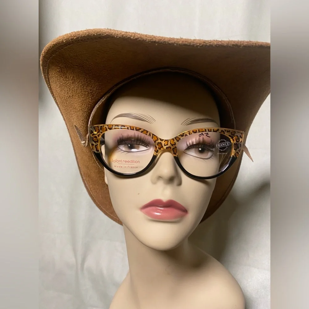 Lafont Cheetah Print Cat-Eye Frames - Picture 2 of 6